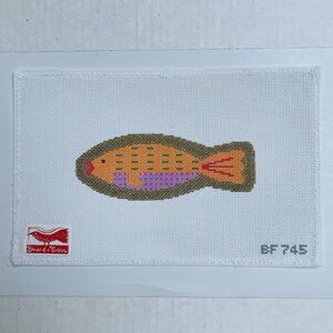 Birds of a Feather Hand Painted Needlepoint Canvas Blessed Home Fish
